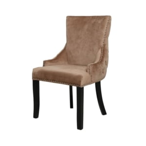Champagne Tufted Back Chair