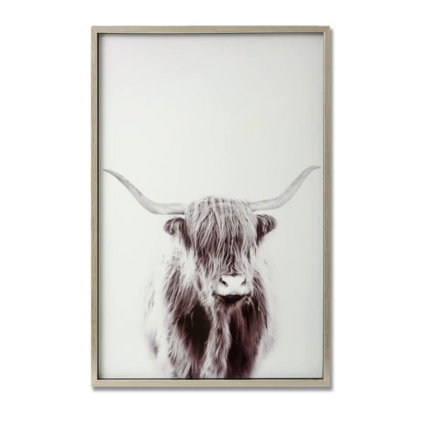 Highland Cow Glass Wall Art R