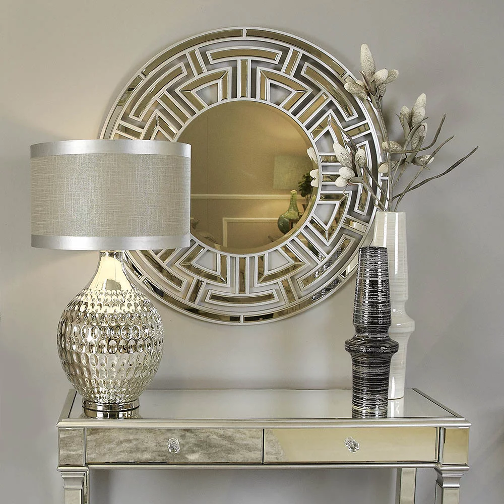 Champagne Round Wall Mirror - No5a Interiors