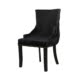 Black Tufted Back Chair