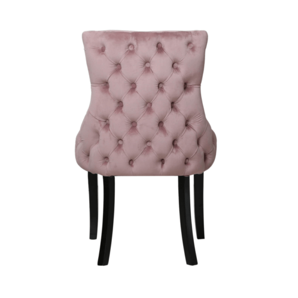 Blush Pink Tufted Back Chair