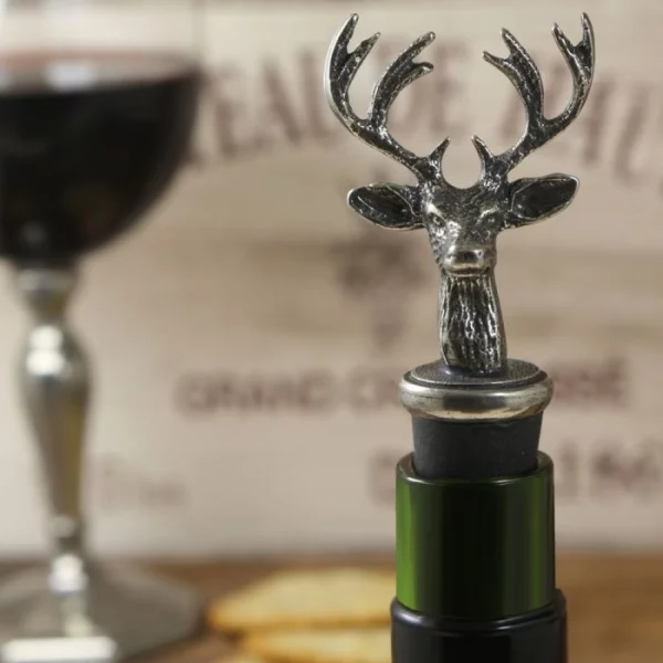 Piper Pewter Stag Bottle Stopper - Image 2