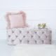 Soft Pink Buttoned Bench