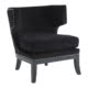Signature Black Velvet Studded Chair