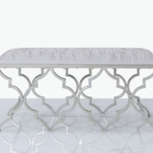Akila Silver Ornate Bench