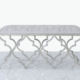 Akila Silver Ornate Bench