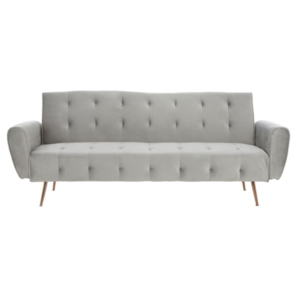 Bijou Grey Velvet Sofa Bed