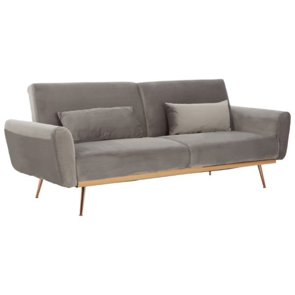 Boden Grey Velvet Sofa Bed