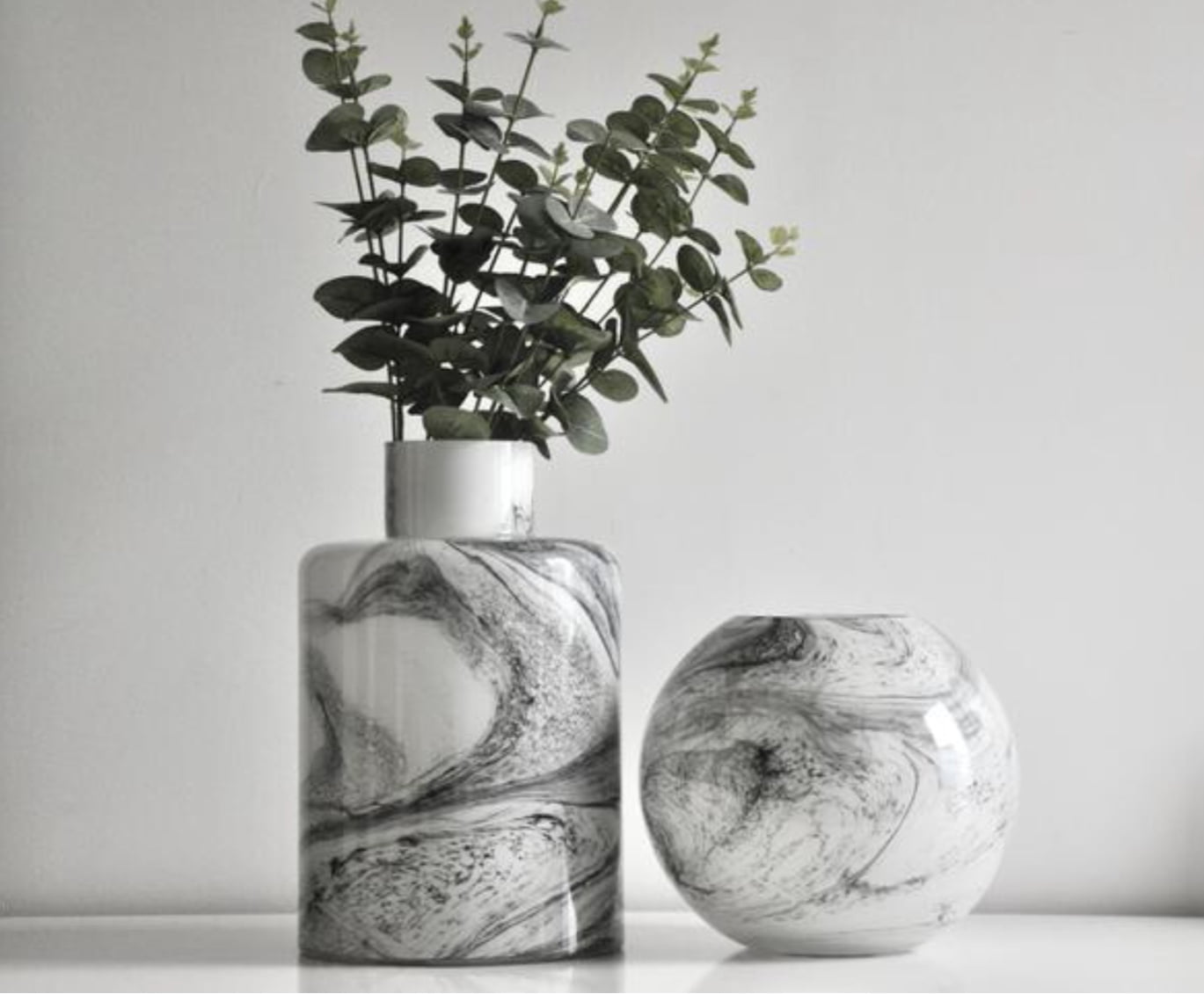 Carly Marble Glass Vase