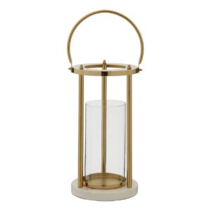 Alina Gold Hurricane Lamp