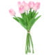 Faux Pink Bunch of Tulips