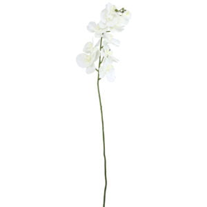 Faux White Orchid Stem