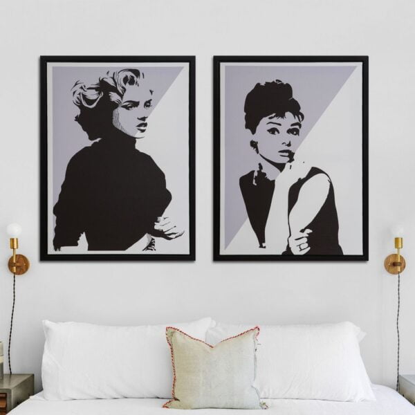 Audrey & Marilyn Portrait Canvases