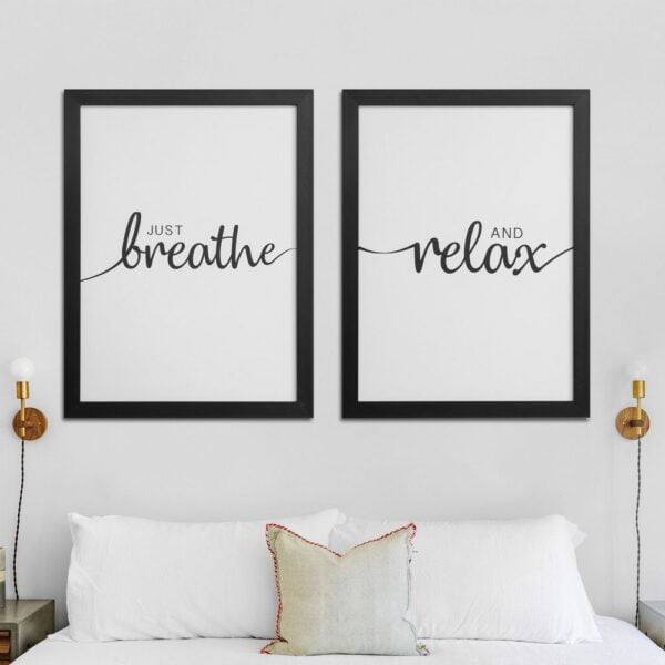 Just Breathe And Relax Canvases