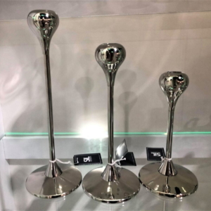 Talia Silver Candle Holders