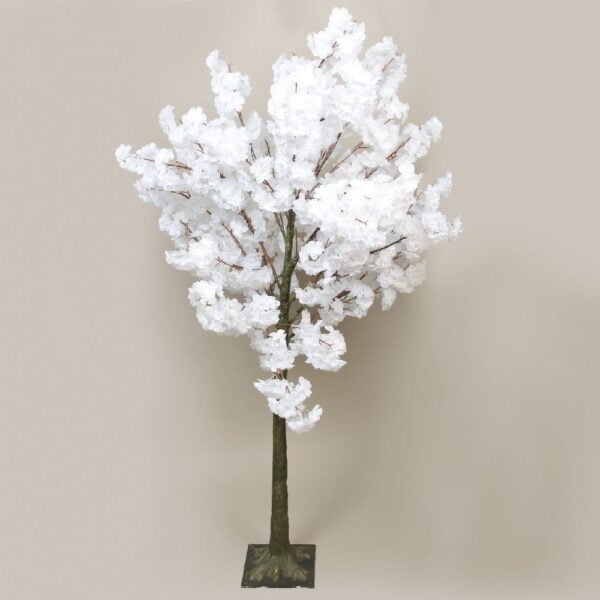 Faux White Blossom Tree
