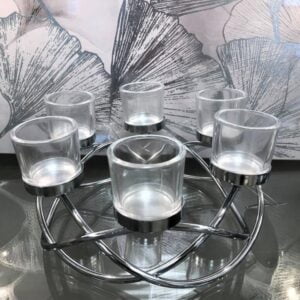 Hemera Six Candle Holders Centrepiece