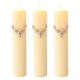 Set of Three Large Stag Candle Pins