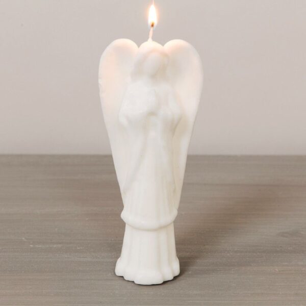 Small White Angel Candle
