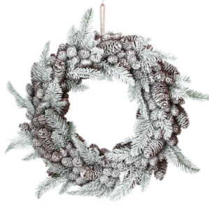 Snowy Fir & Pine Cone Wreath