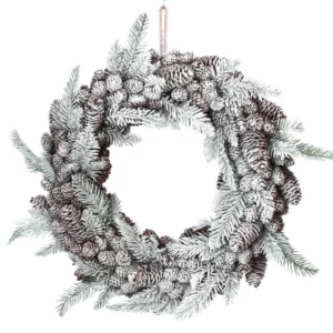Snowy Fir & Pine Cone Wreath
