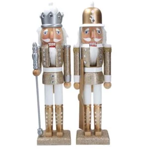 Gold & Silver Christmas Nutcrackers