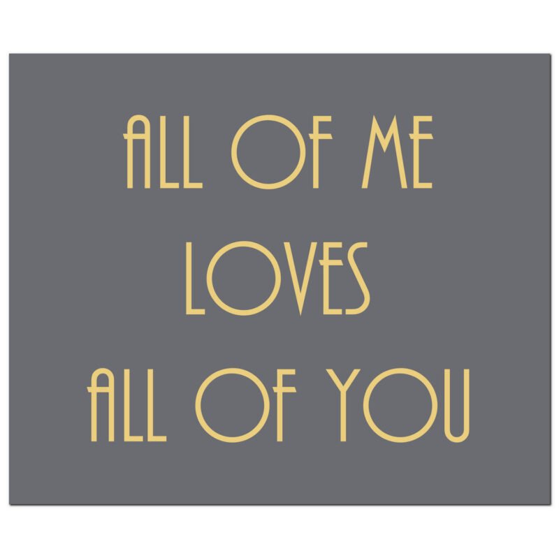 'All of Me Loves' Gold Plaque