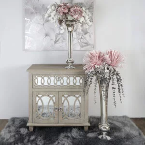 Faux Pink & Grey Hydrangea