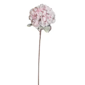 Faux Pink & Grey Hydrangea