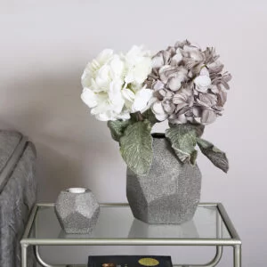 Faux White and Grey Hydrangea