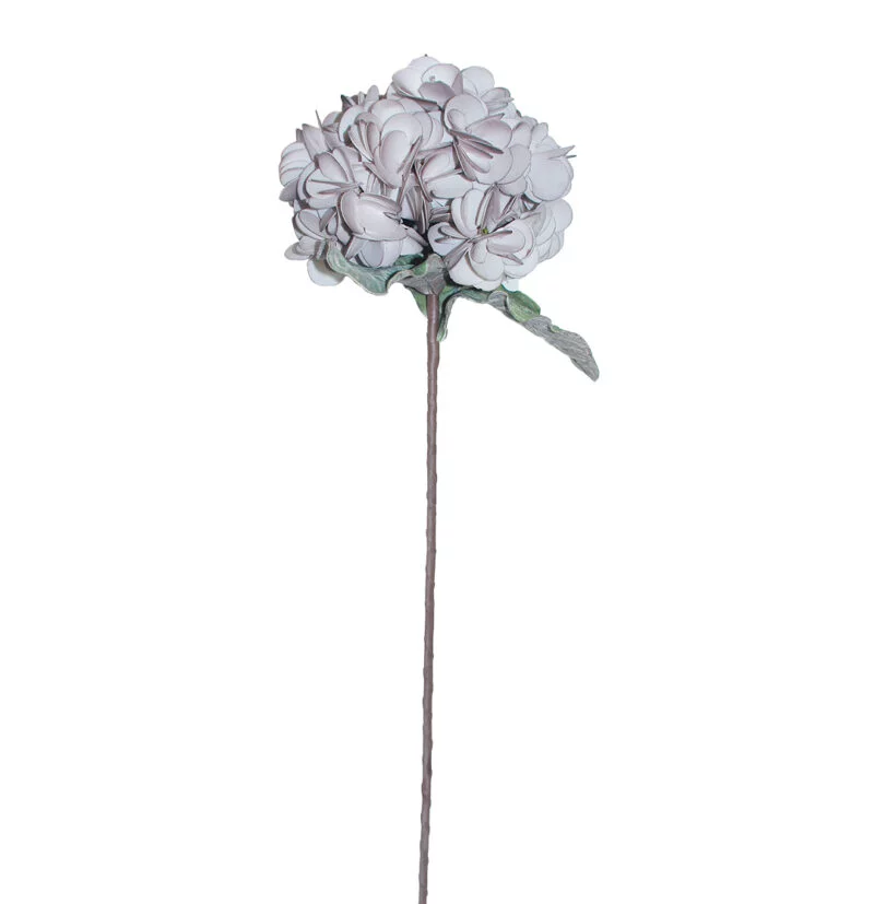 Faux White and Grey Hydrangea