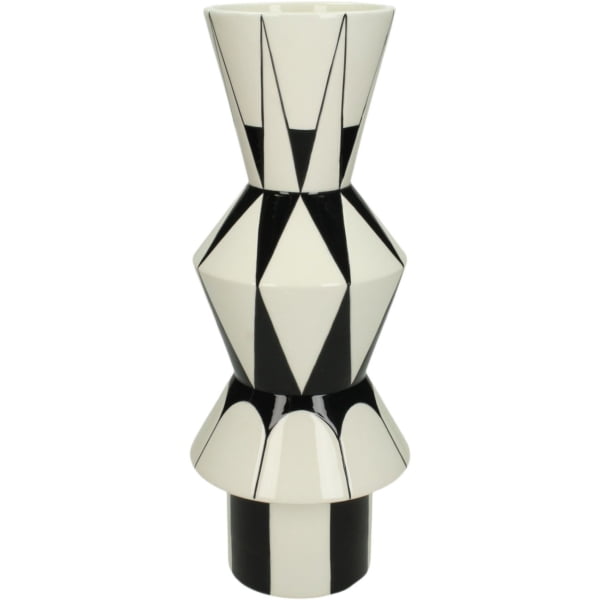 Emilia Black & White Ceramic Vase