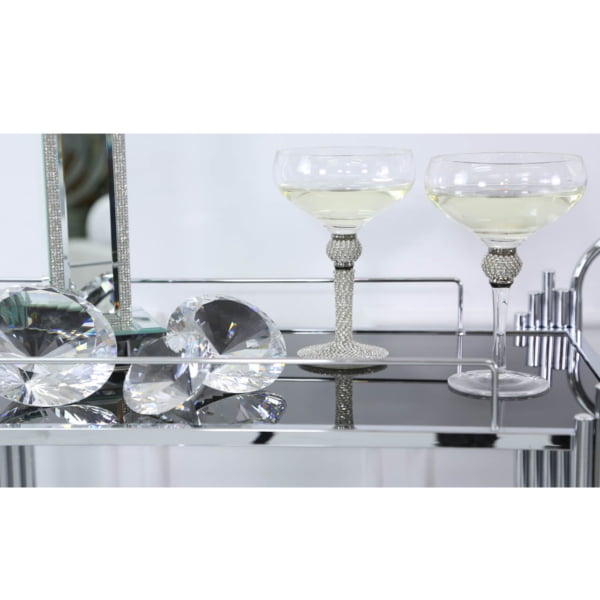 Azure Champagne Silver Saucer