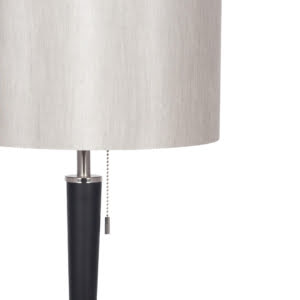 Payton Brushed Silver & Black Table Lamp
