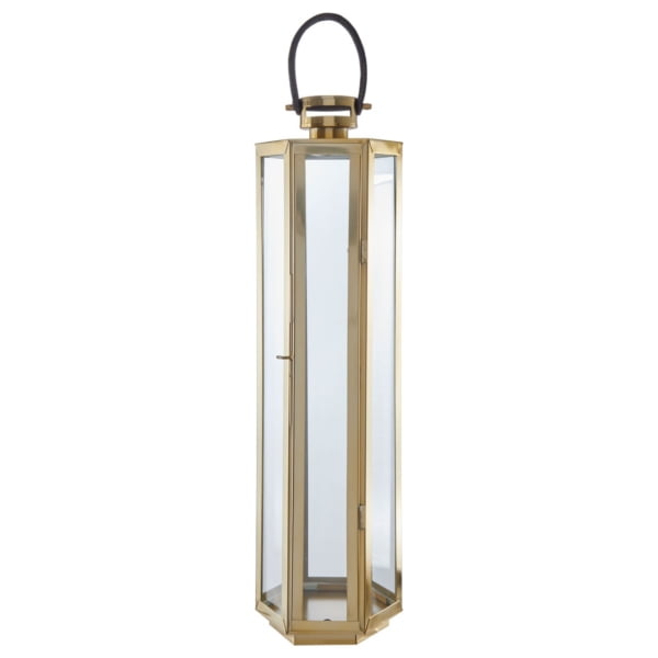 Herber Gold Glass Lantern