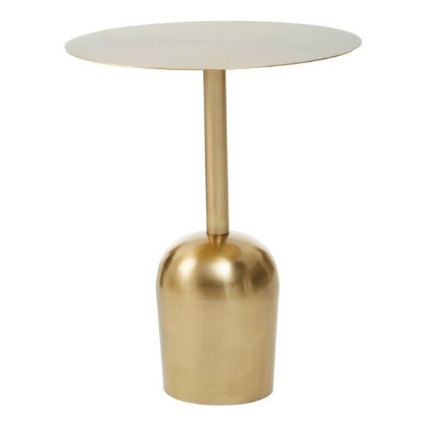 Signature Crissa Brushed Gold Side Table