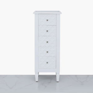 Morocco White Tall Cabinet