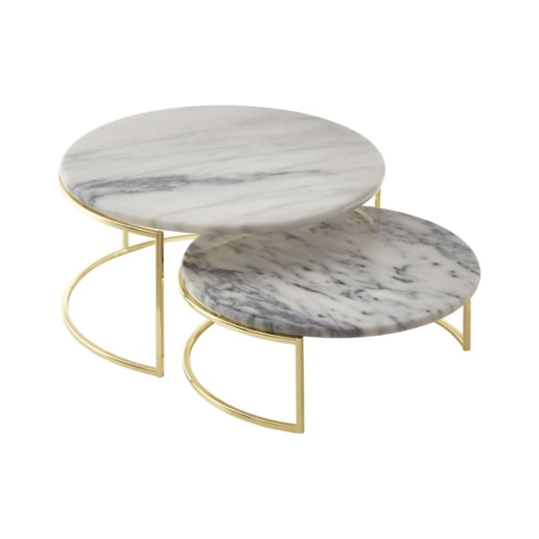 Signature Marble & Gold Cake Stand