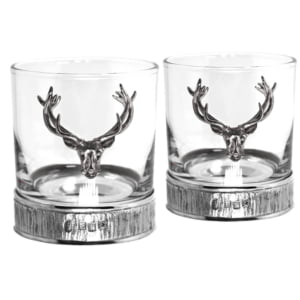 Piper Pewter Majestic Stag Tumbler Set