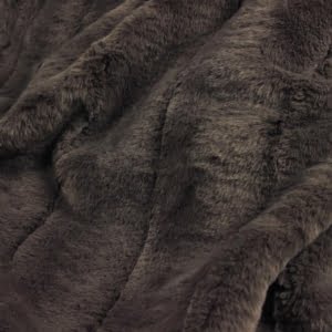 Duchess Taupe Faux Fur Throw