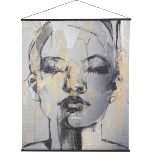 Sketched Female Face Wall Hanging