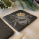 Gold Leaf Etched Bee Coasters