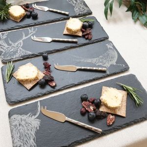 Slate Cheese Board Set