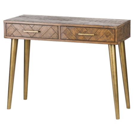Savana Gold 2 Drawer Console Table